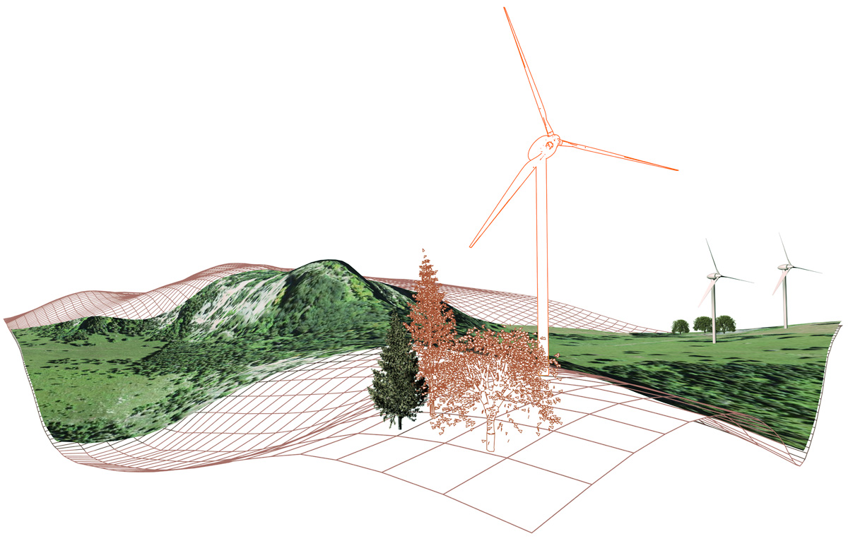 Enlarged view: GIS-based 3D landscape visualization