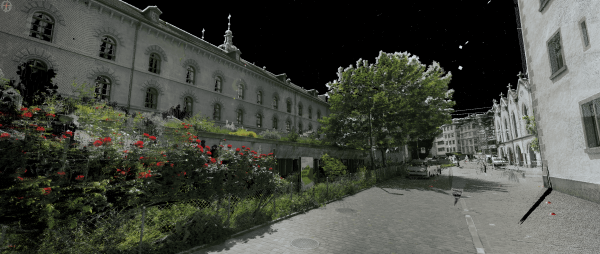 3D-pointcloud of the old town of St. Gallen